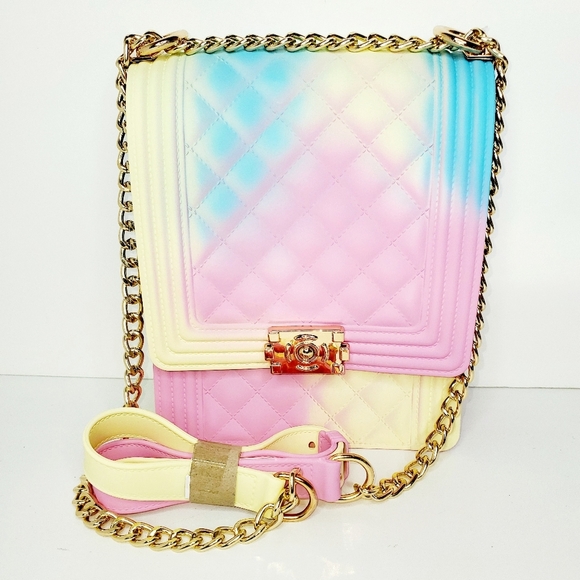 Caleesa Handbags - Caleesa Women's Quilted Multicolored Classic Flap Jelly Purse